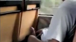 Caught Fapping Off In The Bus