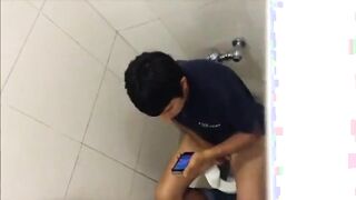 Str8 Spy Boy In Public Wc