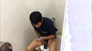 Str8 Spy Boy In Public Wc