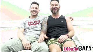 CrazyGay - John Brachalli plumbs rock-hard with Martín Mazza on the bed