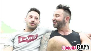 CrazyGay - John Brachalli plumbs rock-hard with Martín Mazza on the bed