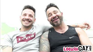 CrazyGay - John Brachalli plumbs rock-hard with Martín Mazza on the bed