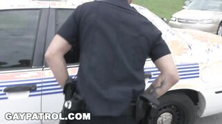 SHIRTLIFTER PATROL - i. Bike Racer Gets His Black Thug Arse Worked By The Cops