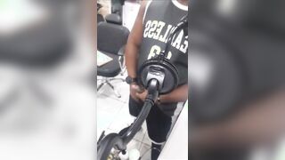 Gay-For-Pay black tricked into masturbating off by Periscope in barbershop