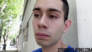 Straight Latino gets his ass barebacked for the first time