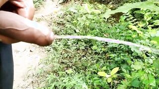 Indian Dick Peeing In Woods And Nutting