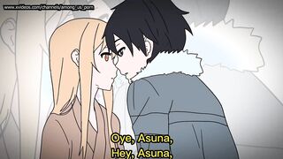 Kirito finds out that Asuna is trans and has a yam-sized boner