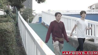 Cute and sexy Japanese passionately ass fuck each other