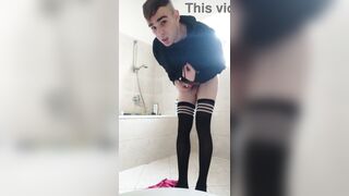 Femboy with ass-fuck and forearm job