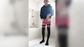 Femboy with ass-fuck and forearm job