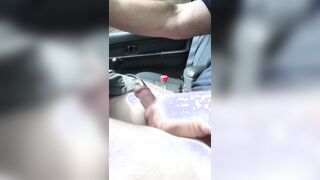 Driving shifting my dinky with cum-shot