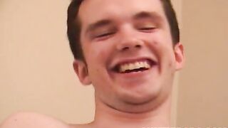 Frat dude with a thick long dick doing his first solo on cam