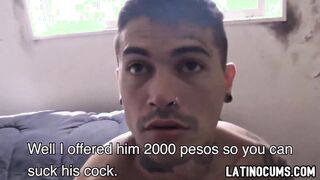 Heterosexual latino boys tearing up for first-ever time on camera