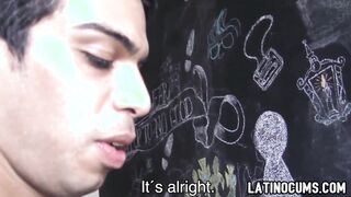 Heterosexual latino boys tearing up for first-ever time on camera