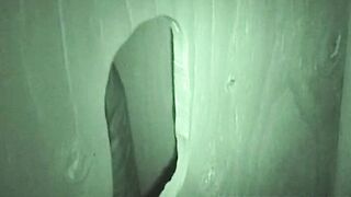 Wild cock sucker gets busy with that giant glory hole boner