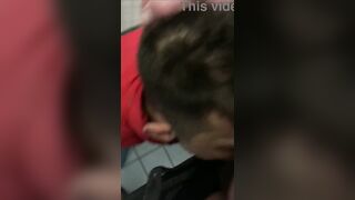 I slurp spunk and blowage in public rest room