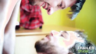 TRAILERTRASHBOYS Max Adonis Jizz While Jordan Starr Penetrates Him