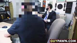 Unhappy customer given ass to fuck and a blowjob to relax