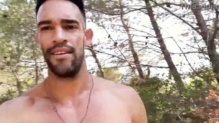 Super Hot boy doing Bare hiking and Public onanism