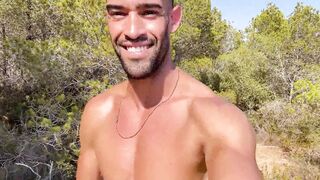 Super Hot boy doing Bare hiking and Public onanism