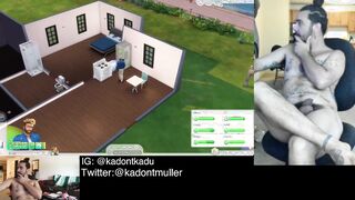 Naturist Uncircumcised Hippie Plays The Sims four and JISM