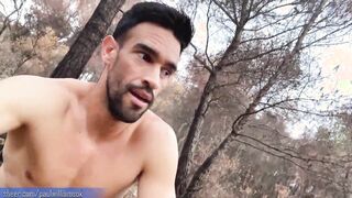 Risky nude hiking on the sunset! Nearly get caught! Flawless bootie super hot boy