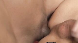 Latino teen is receiving cock in his ass and lots of cum