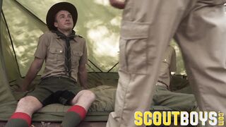 ScoutBoys - Dangled DILF with 6 fill barebacks 2 lovely, sleek scouts