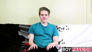 Taylor Tyce gets a naked cock in his ass after an interview