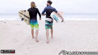 FalconStudios - Mega Super-Steamy Wolf Barebacks Long Haired Jock After Surfing