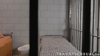 Trans beauty Chanel Santini fucks lawyer to get out of jail