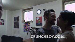 CRUNCHBOY the french bottom CRIS LLESCA smashed the heterosexual dude nosey REX HELIX