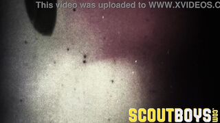 ScoutBoys - Nice sleek scout guy tempted by dangled scoutmaster in tent