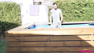 Frolicking in the jacuzzi