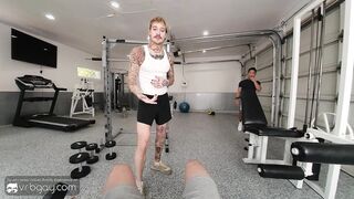 VRB Bumder Condom-Free lovemaking desire in the gym with muscle japanese Jkab Dale VR Porno