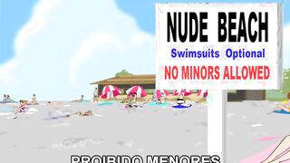 Nude Man Beach Gay Cartoon