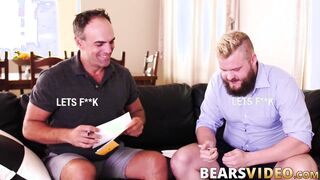 Mature homo barebacked in doggy by young bear Lion Reed