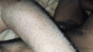 Stunning kenyan young boy stroking Fat cum-shot at home