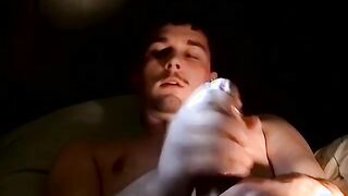 Amateur twink Blaze receives a blowjob while solo plays