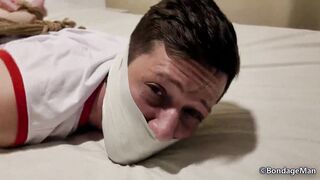 Diego Martin bound up and ball-gagged for the first-ever time - Gag Test Preview