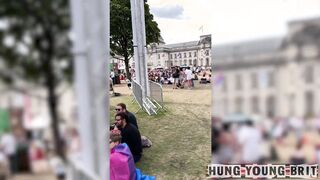 MENTAL POUND-MADNESS AT CARDIFF PRIDE with Magnificent gassy Welsh REAL life punch boxer