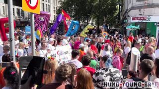 MENTAL POUND-MADNESS AT CARDIFF PRIDE with Magnificent gassy Welsh REAL life punch boxer