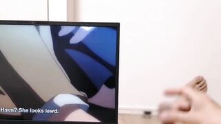 Insatiable Otaku Yelling Noisily Milking Off Huge Fuck-Stick While Witnessing Hutanari Warm Anime Porn. camshot POINT OF VIEW