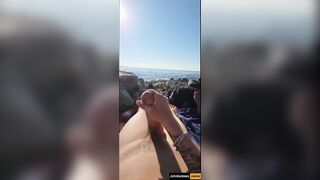 johnholmesjunior caught shooting yam-sized jizm blast at white rock naked beach with strangers observing