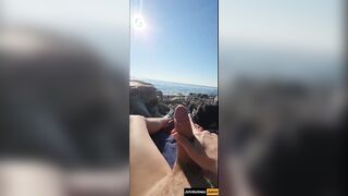 johnholmesjunior caught shooting yam-sized jizm blast at white rock naked beach with strangers observing