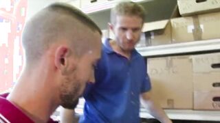 BullDogXXX.com - Jizz in the warehouse