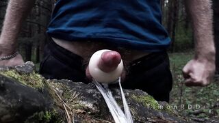 An Athlete Stud While Jogging Finds Someone's Fleshlight In The Woods And Plumbs It