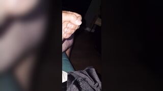 Compilation of stroking off 40yo cougar wifey underpants