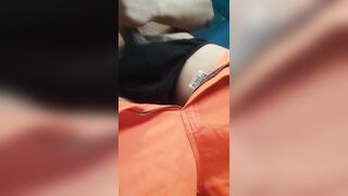 Construction employee makes extraordinaire cum-shot