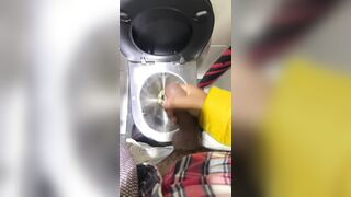 Insatiable uncircumcised fapping and nutting on public instruct